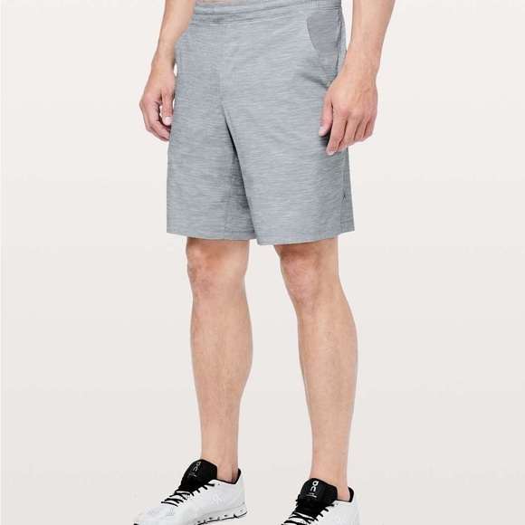 Lululemon Pace Breaker Short Linerless Heather Allover Sea Gray Men’s Size Large - Picture 16 of 16